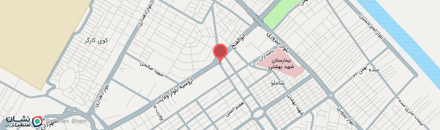 آدرس مهمانپذیر طهران اتاق یک تخته (با حمام و فاقد سرویس بهداشتی) آبادان روی نقشه