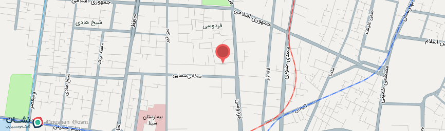 آدرس هتل حافظ تهران روی نقشه