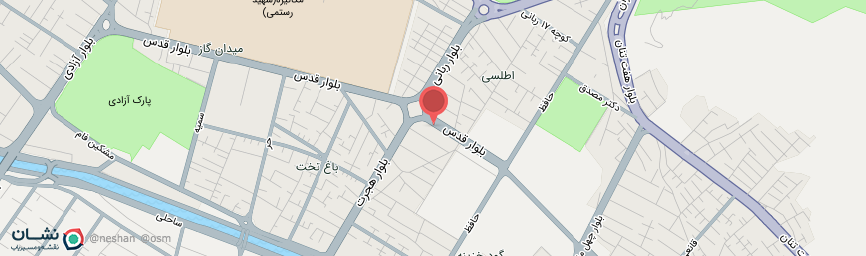 آدرس هتل اطلس شیراز روی نقشه