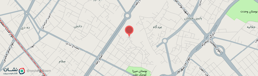 آدرس هتل ابریشم مشهد روی نقشه