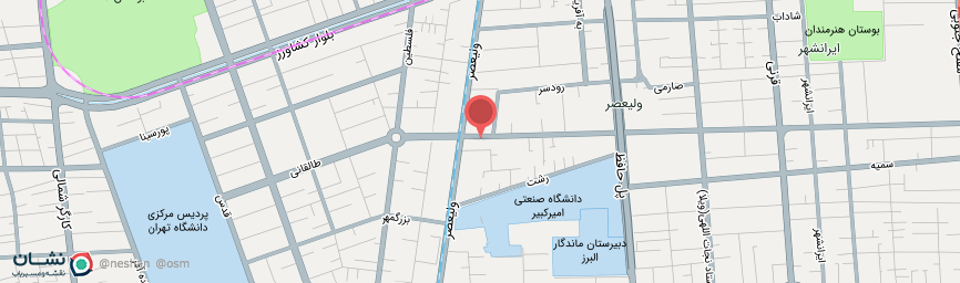 آدرس هتل پارسا تهران روی نقشه