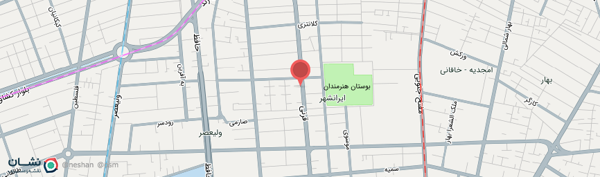 آدرس هتل آپارتمان مهرگان تهران روی نقشه