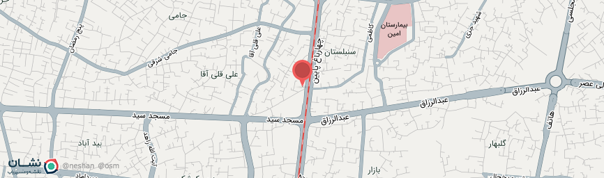 آدرس هتل آپارتمان قصر اصفهان روی نقشه