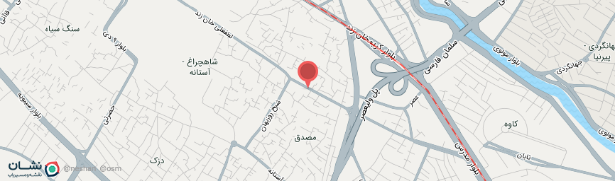 آدرس هتل لطفعلی خان شیراز روی نقشه
