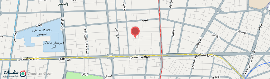آدرس هتل فردیس تهران روی نقشه