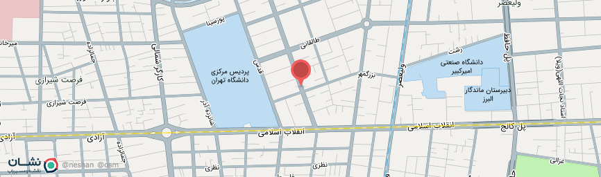 آدرس هتل البرز تهران روی نقشه