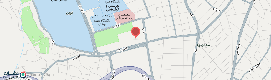 آدرس هتل بلوط تهران روی نقشه