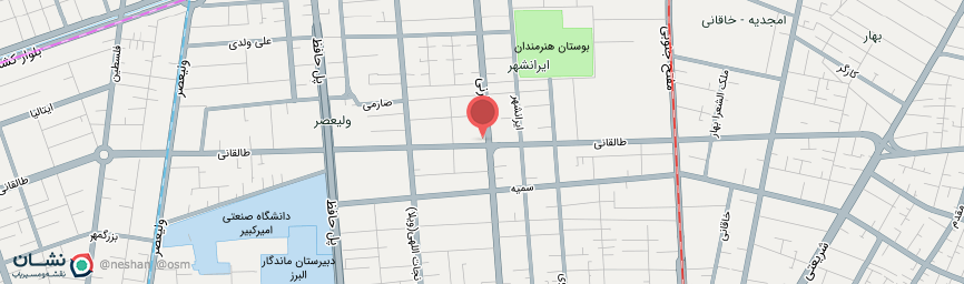 آدرس هتل اطلس تهران روی نقشه