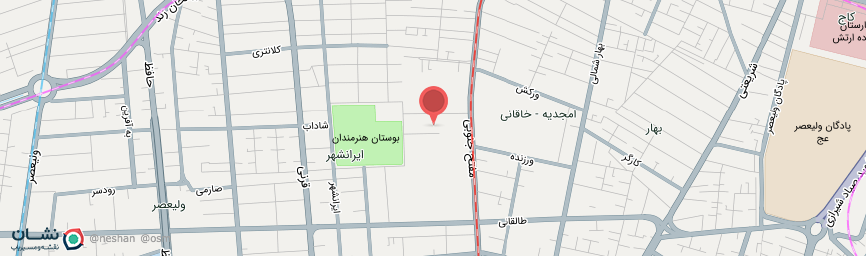 آدرس هتل سفیر تهران روی نقشه
