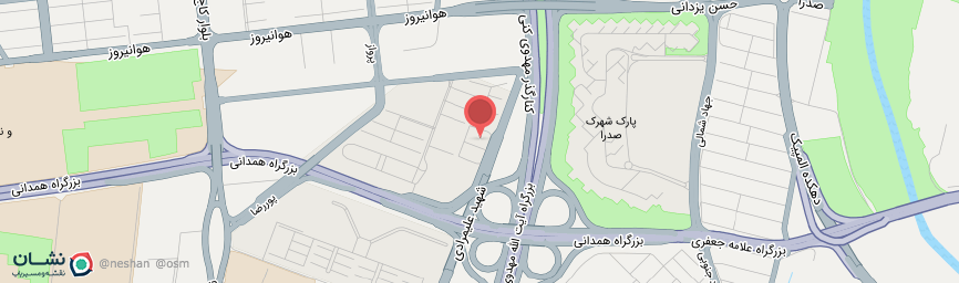 آدرس هتل بستان تهران روی نقشه