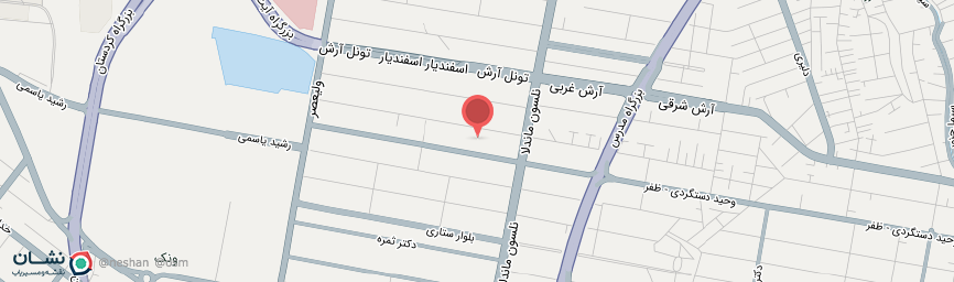 آدرس هتل آپارتمان ملل تهران روی نقشه