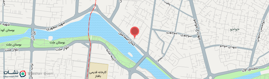 آدرس هتل ملل اصفهان روی نقشه