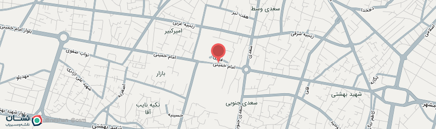 آدرس هتل قصر زنجان روی نقشه