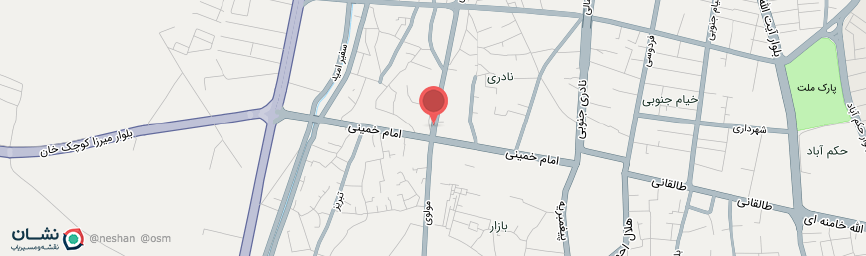 آدرس هتل سفیر قزوین روی نقشه