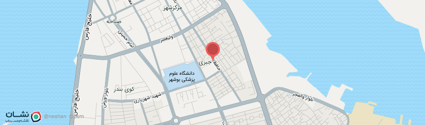 آدرس هتل آپارتمان آسمان 1 بوشهر روی نقشه