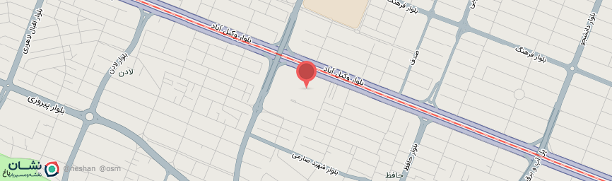 آدرس هتل پارس مشهد روی نقشه