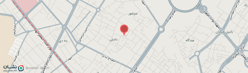 آدرس هتل آپارتمان درویش مشهد روی نقشه