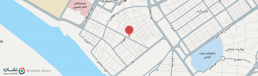 آدرس هتل امیرکبیر آبادان روی نقشه