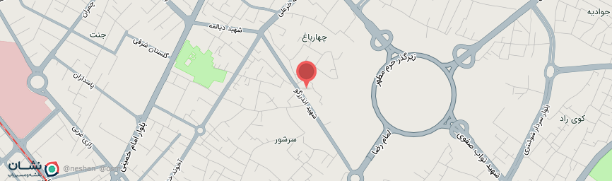 آدرس هتل نور مشهد روی نقشه