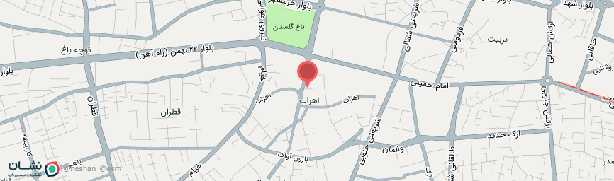 آدرس هتل اهراب تبریز روی نقشه