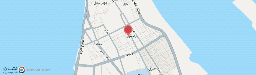 آدرس هتل آسمان2 بوشهر روی نقشه