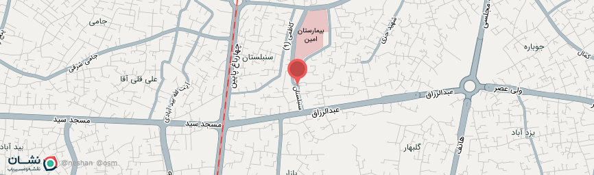 آدرس اقامتگاه سنتی سنبلستان اصفهان روی نقشه