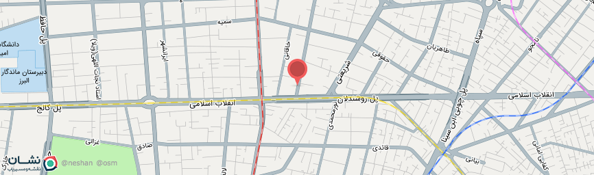 آدرس هتل بهار تهران روی نقشه