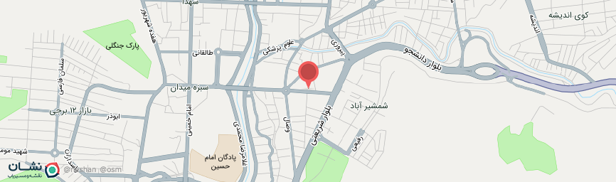 آدرس هتل آزادی خرم آباد روی نقشه