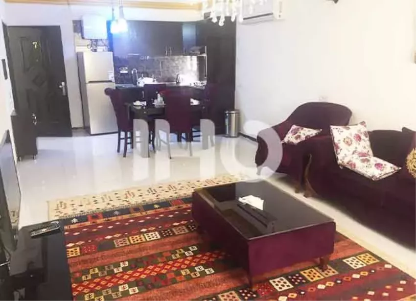 سالن نشیمن واحد دو خوابه صدف کیش