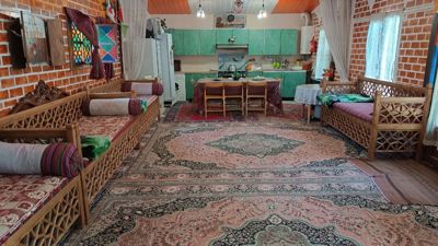 اقامتگاه بوم گردی ایل باغی کلبه سنتی خانه باغی برای سه نفر اسکو