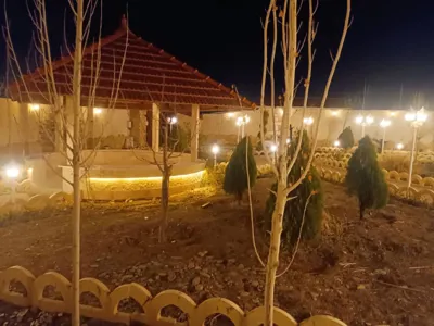 محوطه ویلا پویان مشهد