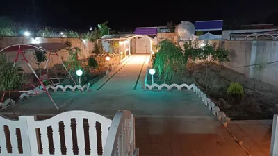 محوطه و پارکینگ ویلا توسکا مشهد