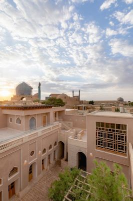 نمای ساختمان اقامتگاه سنتی دالان جهان اصفهان