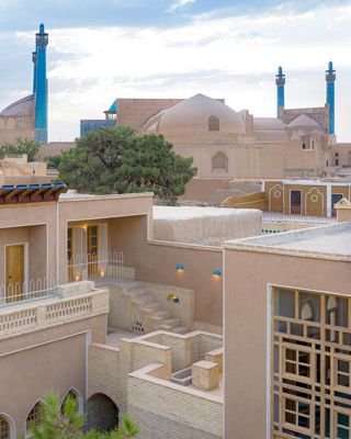 نمای ساختمان اقامتگاه سنتی دالان جهان اصفهان