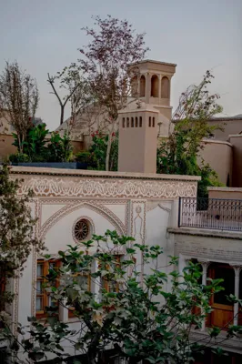 محوطه هتل بوتیک استادی کاشان
