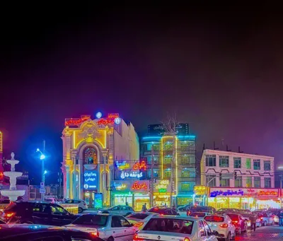نمای هتل آپارتمان فانوس سرعین