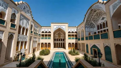 نمای اقامتگاه سنتی پرشیا کاشان