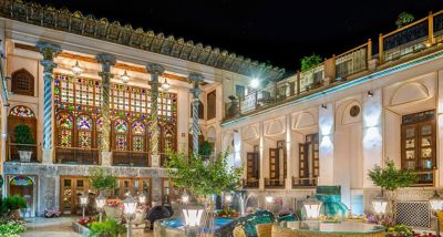 محوطه ورودی هتل بوتیک عمارت شهسواران اصفهان